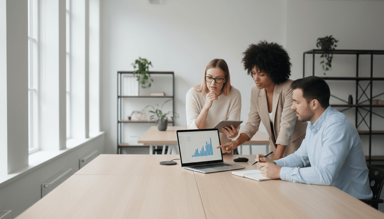 Remote team collaboration in modern workspace